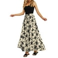 thumbnail image 3 of Maxi Skirts for Women with Pockets Long Midi Length Casual Skirt for Beach Party Holiday, 3 of 7