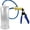 Blue, variant on LeLuv® Premium Ultima Penis Pump, Brass w/ Blue Silicone Grips & Hose | 9" x 2.125" Cylinder