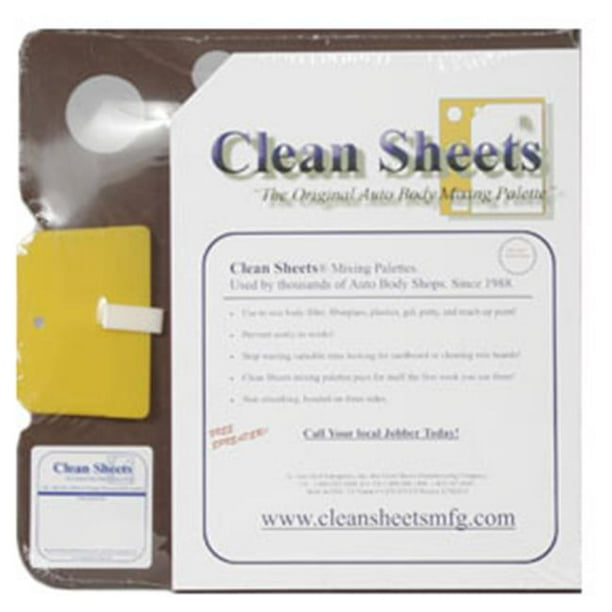 Clean Sheets 100 Auto Body, Mixing Board TearOff QuickMixing Sheets