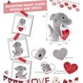 thumbnail image 3 of DolliBu I Love You Plush Super Soft Snug-Mooshies Standing Shark - Cute Stuffed Animal Shark with Red Heart Plush for Valentines, Anniversary, Romantic Date, Boyfriend, or Girlfriend Gift - 10 Inches, 3 of 6