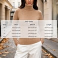 thumbnail image 3 of Kaemgyyd Women's Turtleneck Sweaters Fall Fitted Long Sleeve Basic Tops Fashion Knitted Layering Outfit（Khaki,XX-Large）, 3 of 7