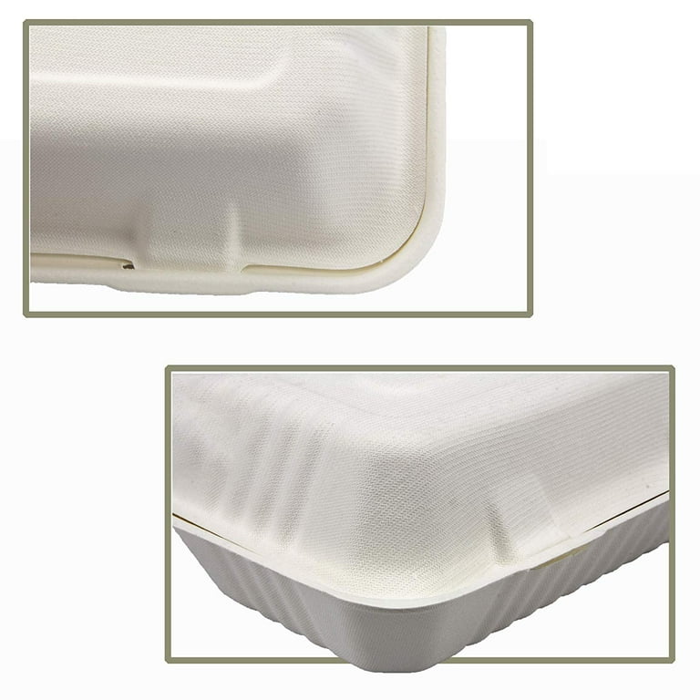 Eco Friendly Clamshell Take Out Food Container Mineral Clamshell –  EcoQuality Store