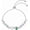 05-May-Emerald, variant on S925 Sterling Silver Infinity Heart Bracelet for Women, Adjustable September Birthstone Bracelet with Heart-Shaped Sapphire Zirconia, Sliding Bead Chain Jewelry Gift, 7+2 Inch