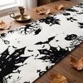 thumbnail image 6 of Halloween Table Runner Ghost Pumpkin Printed Decor, Spooky Holiday Dining Table Cover Linen Fabric Party Decoration, Halloween Kitchen Home Decor Runner for Fall Party, 6 of 9
