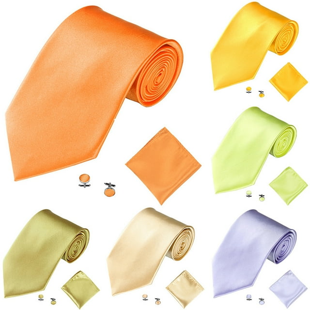 Fashion Cheap Priced Sale Satin Lavender Dress Shirt Combinations Set Tie Hanky Set Men'S Dress Shirt main image 1