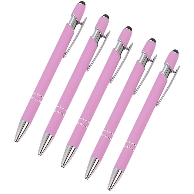 fheaev Aluminum Rod Pen Spray Adhesive Click Pen -use Screen Business Student Writing Pen 5pc 10ml