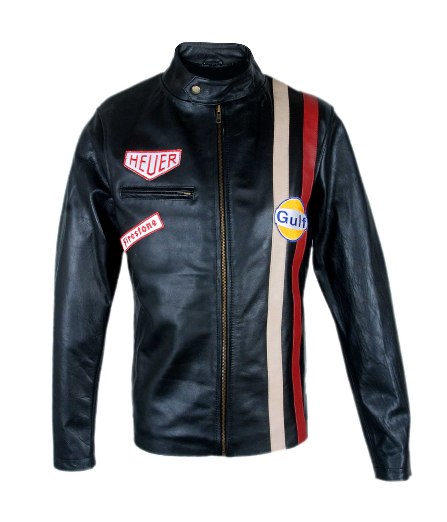 Leather creative - Le Mans Steve Mcqueen Gulf Synthetic Leather Jacket ...