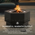 thumbnail image 4 of Sunjoy 28 In Smokeless Fire Pit with Removable Ash Pan, Outdoor Portable Wood Burning Fireplace with PVC Cover and Fire Poker ,Ideal for Camping, Bonfire, and Backyard, Black, 4 of 10