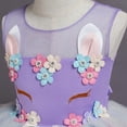thumbnail image 5 of HAWEE Girls Unicorn Princess Dress Fancy Party Costume Dress up Wedding Birthday Party Gown for Age 2-11 Years Old, 5 of 8