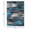 thumbnail image 4 of Flash Furniture Rylan Rectangular Contemporary Grey, Blue Area Rug, 5' x 7', 4 of 5