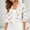 White, variant on Ynynloco Women's Floral 3/4 Sleeve Kintted Shrugs Sweaters Lightweight Open Front Cropped Cardigan for Dress