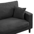 thumbnail image 6 of 74" Modern Upholstered Sofa Couch,Comfy 3 Seater Sofa with 2 Pillows for Living Room Bedroom Apartment,Dark Gray, 6 of 7