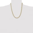 thumbnail image 5 of 14K Solid Yellow Gold 6.5mm Curb Link Chain Necklace, 5 of 6