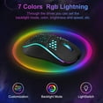 thumbnail image 2 of Wireless Mouse for Laptop,AILKIN 2.4GHz 2400 DPI Gaming Mouse Wireless with USB Receiver RGB LED Light 6 Buttons Rechargeable Wireless Gaming Mouse Computer Mice for Laptop,Chrombook,PC,Mac,Black, 2 of 7