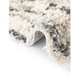 thumbnail image 7 of Unique Loom Hygge Shag Collection Area Rug - Valley (8' Square Gray/Beige), 7 of 7