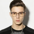 thumbnail image 4 of Light Blocking Computer Glasses,Anti Glare Eye Fatigue with Retro Round Circle Metal Frame, 4 of 7