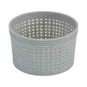 Simplify 6 Pack Multi-Sized Organizing Basket Plastic Storage Set in Grey