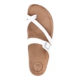 thumbnail image 5 of Time and Tru Women's Asymmetric Strap Footbed Sandals, Wide Width Available, 5 of 7