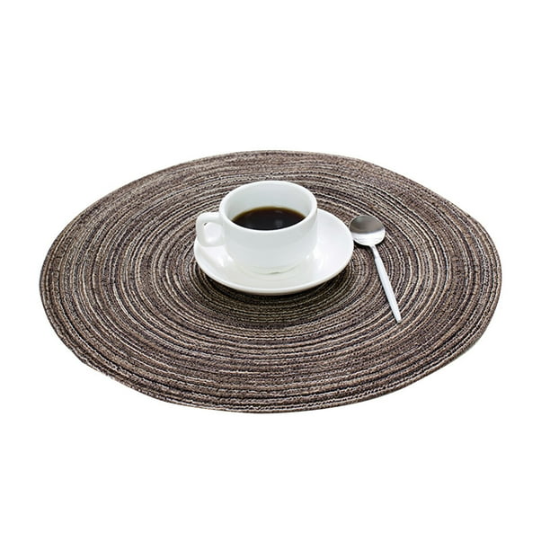 Round Weave Placemat Cotton Thread Thicker Cloth Dining Dining table mat Round Table Mat Disc