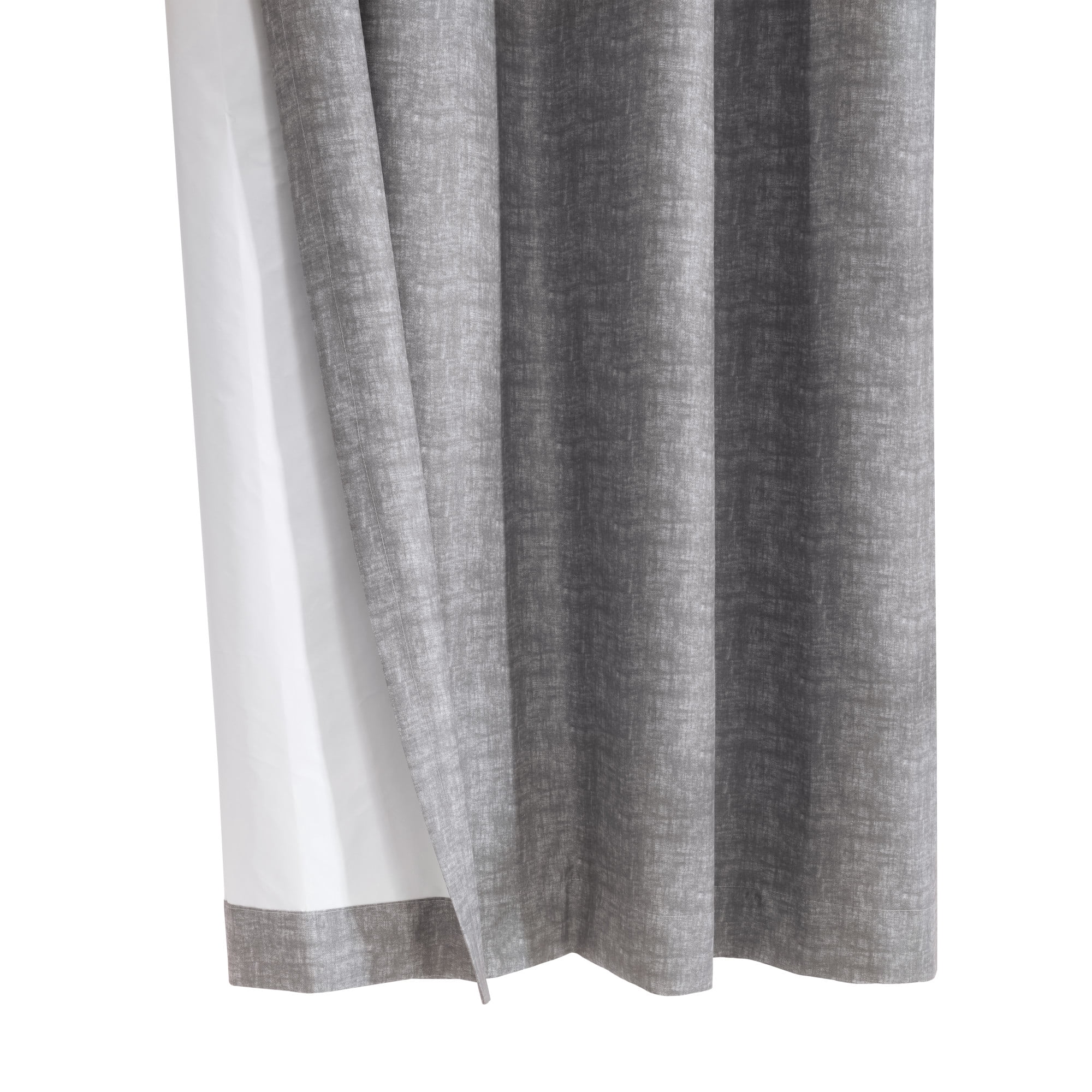 Loft Living Micah Blackout Grommet Indoor Curtain 52 x 63 in Grey
