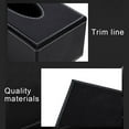 thumbnail image 5 of Household Desktop Faux Leather Solid Color Tissue Paper Napkin Storage Box Case, 5 of 7