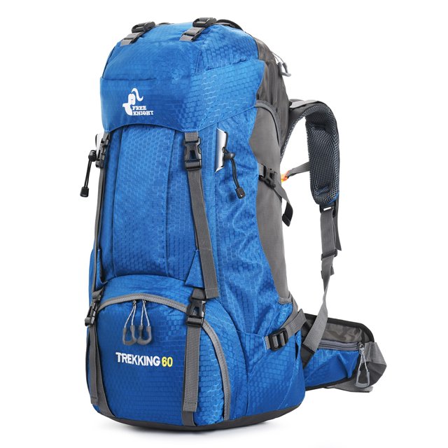 Free Knight-mochila de nailon para acampada y senderismo, bolsa para exteriores, bolsa de viaje deportiva para escalada, con cubierta para lluvia, 60L
