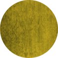 thumbnail image 1 of Ahgly Company Machine Washable Indoor Round Persian Yellow Bohemian Area Rugs, 7' Round, 1 of 4