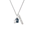 thumbnail image 2 of Delight Jewelry Silvertone Blue Prescription Bottle Silvertone Live the Life You Have Imagined Bar Charm Necklace, 23", 2 of 4