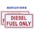 thumbnail image 2 of Pair | Reflective Diesel Fuel Only Red Vehicle Sticker Decal | Fleet Truck Decal Sticker| Fire Truck | Construction Sites Sticker Lable Decal |Fuel Container Lable | 2.5" x 5" Each, 2 of 2