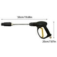thumbnail image 3 of Car Wash Nozzle with Adjustable Spray Modes Straight Umbrella Mist 360° Rotation Non-Slip Grip for Cars Motorcycles Gardens 13.77 in x 9.84 in x 1.57 in, 3 of 7