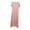 Pink, variant on Asxite Womens Pajamas Solid Rayon Stretchy Breathable Crew Neck Short Sleeve Nightgowns
