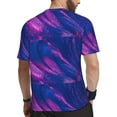 thumbnail image 2 of Rocae Neon Gradient Blue for Men's Mesh Quick-Dry Short Sleeve Workout T-Shirt,Mens Crew Neck Tee Lightweight Soft Classic T Shirts Medium, 2 of 9