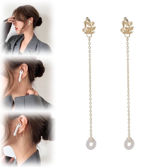 YYKihy 1 Pair Creative Earphone Anti Lost Earring Clip Earclip Strap Wireless Earhook Earbud Ear Bud Holder Connector Compatible