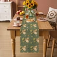 thumbnail image 3 of Table Runner - 90 Inch Long, Easter Bunny Kitchen Dining Table Runner Dresser Scarves, Spring Yellow Flowers Country Plants Green Farmhouse Decor for Coffee Tables Wedding Party Banquet, 3 of 8