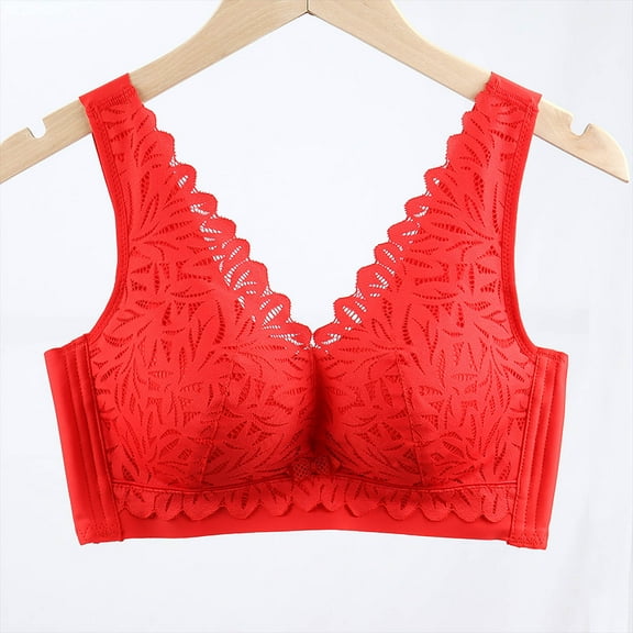GaThRRgYP Bras for Women GaThRRgYP Women's Bra Wire Free Underwear OnePiece Bra Everyday Underwear Bras