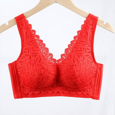 

asdoklhq Sports Bras for Women Bra Wire Free Underwear OnePiece Bra Underwear Bras