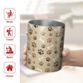 thumbnail image 5 of 12oz Coffee Tumblers Brown Dog Paw Footprint Bone Stainless Steel Vacuum Insulated Travel Tumbler Coffee Cups Mug with Lid and Straw with Cleaning Brush for Cold & Hot Drinks, 5 of 5