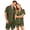 Green, variant on Matching Couples Pajamas Silk Short Sleeve Button Down Sleepwear Soft 2 Pcs Pj Set(Men)