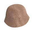thumbnail image 1 of Sun Hat Solid Color Breathable Milk Fiber Fabric Knitted Bucket Hat for Women, 1 of 10