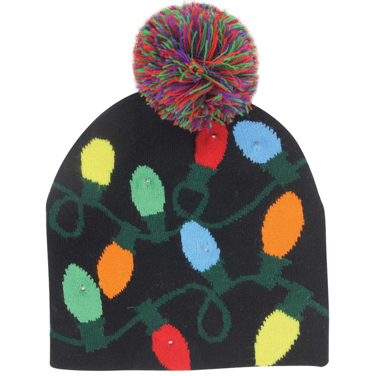 hat with flashing light