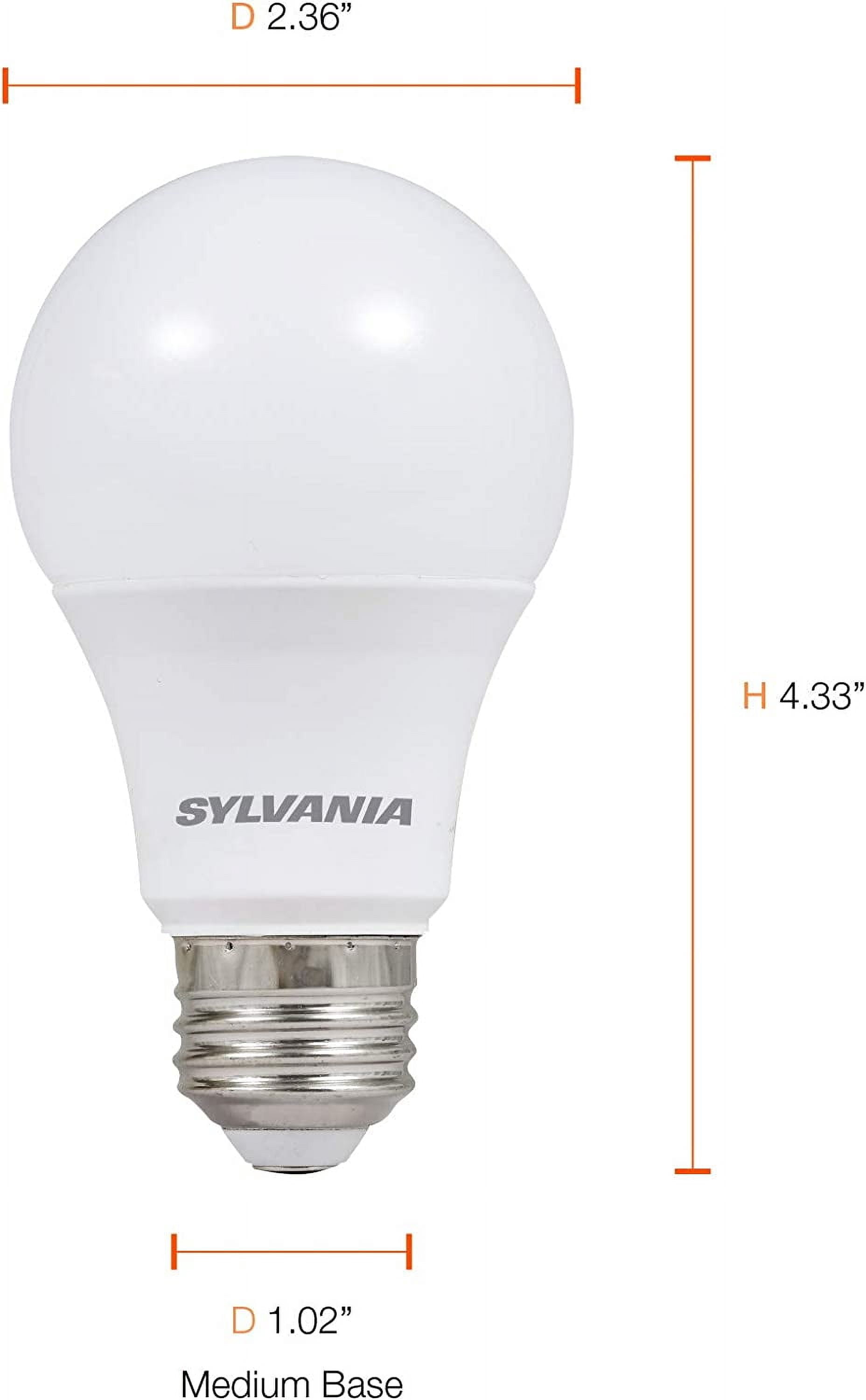 Sylvania LED Light Bulbs, 8.5W (60W Equivalent), Soft White, 24-count