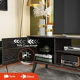 thumbnail image 6 of TV Stand for 55 60 inch TV, Mid Century Modern TV Console, Entertainment Center with Storage for Living Room, Retro Brown, 6 of 9
