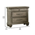 thumbnail image 5 of Zea Nightstand for Bedroom- 3 Drawers, 5 of 7