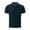 Navy, variant on Mens Breathable Polo Shirt, Mesh Ice Silk Solid Short Sleeve Button Lapel Tops, Cooling 1/4 Length Performance Apparel, Moisture Wicking Summer Clothing, Navy, XL