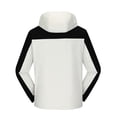 thumbnail image 4 of Men's Waterproof Hooded Zip Coat Fashion Leisure Solid Color Pocket Zipper Hooded Long Sleeves Loose Coat Breathable Lightweight Layer for Men, 4 of 4