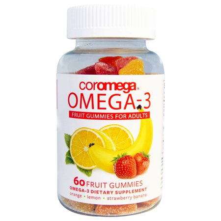 Coromega - Omega-3 Fruit Gummies for Adults - 60 Gummies
