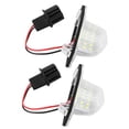 thumbnail image 3 of Luz de matrícula, 2 piezas, 18 LED, lámpara de matrícula izquierda y derecha para Honda, lámpara de matrícula LED, funcionamiento suave, 3 of 9