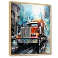 thumbnail image 2 of Designart "Urban Warrior of the Highways Semi Truck III" Truck Floater Framed Wall Decor, 2 of 7