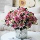 thumbnail image 3 of Decoración del hogar, decoración de habitaciones, decoración de paredes, ramo de rosas artificiales - flores de hortensia de peonía falsas para el hogar, decoración de centro de mesa de boda, peonía s, 3 of 5