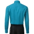 thumbnail image 3 of Berlioni Italy Men's Long Sleeve Solid Premium Dress Shirt, 3 of 4